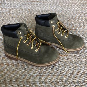 Army green Timberlands